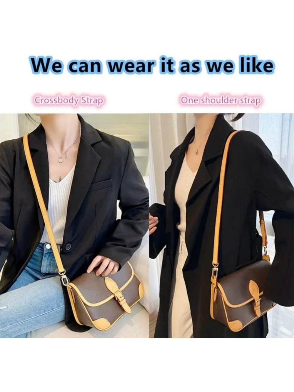 Adjustable Vachetta Leather Shoulder Strap for Handbags - Stylish Replacement